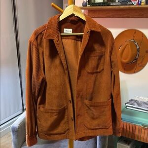 Galia Men's Rust Corduroy Shirt Jacket